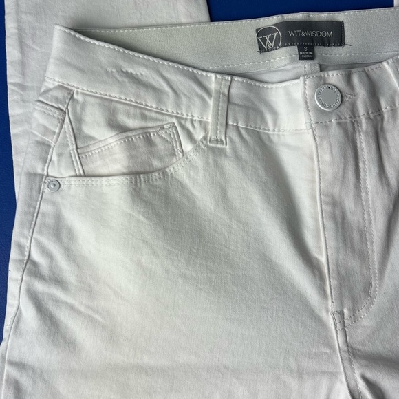 Wit & Wisdom White High Rise Ankle Skimmers Jeans - Picture 3 of 15
